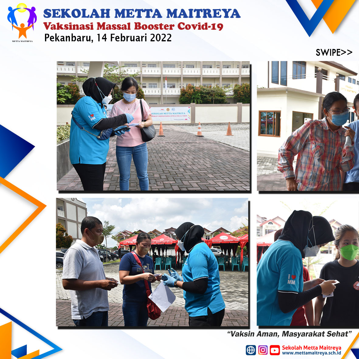 Vaksinasi Massal Booster Covid-19 | SEKOLAH METTA MAITREYA